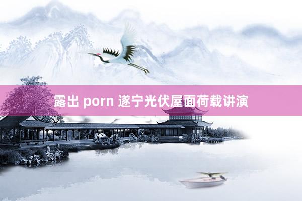 露出 porn 遂宁光伏屋面荷载讲演